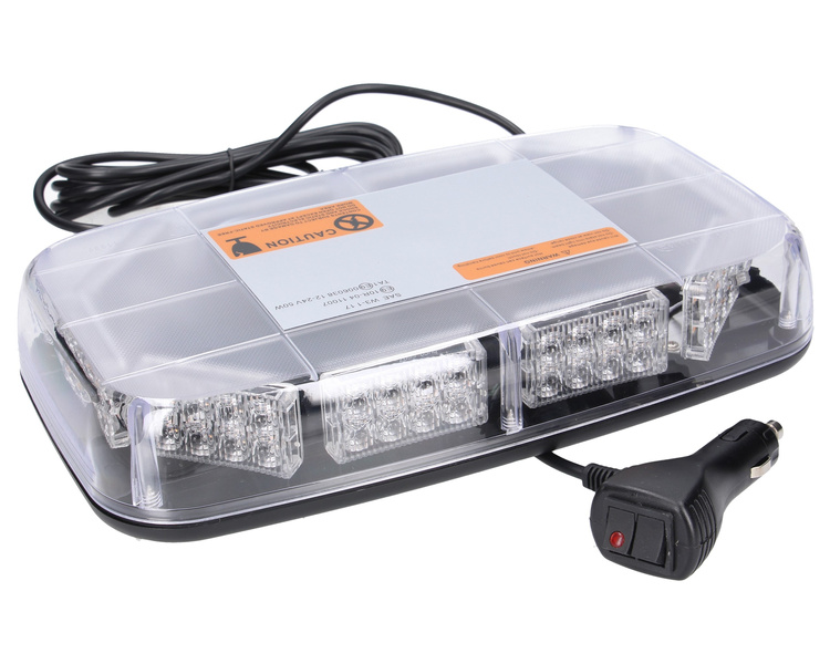 kogut LED lampa ostrzegawcza błyskowa belka 12-24V magnes
