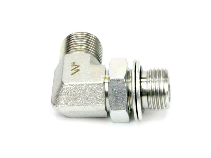 Kolanko hydrauliczne nastawne calowe BB 1/4" x 1/4" BSP z regulacją Waryński