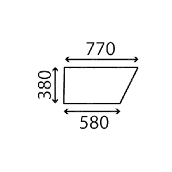 szyba Massey Ferguson - drzwi dolna 3101825M1