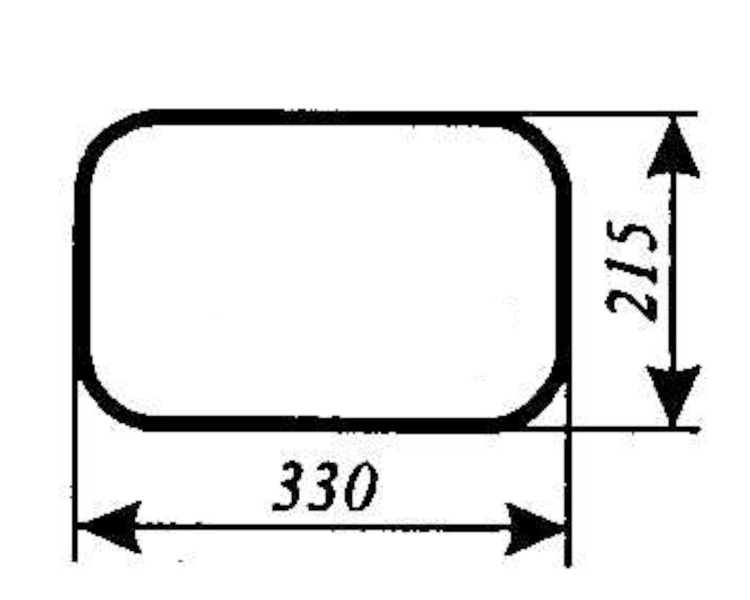 szyba do ciągnika Fortschritt ZT 323-A - tylna dolna (747)