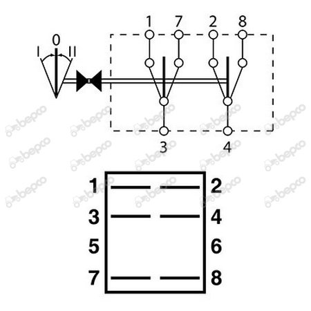 włącznik, przełącznik kierunkowskazów 42x22mm 3 położenia 6 PIN Fendt X830241016000