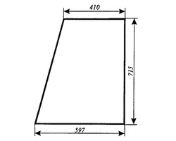 szyba do ciągnika URSUS 2812, 3512, C-360, MF-235, MF-255 kabina Smolniki nowy typ - drzwi góra (lewa, prawa) (414)