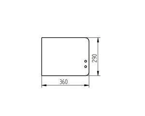 szyba Lindner Geotrac - tylna dolna 3203137