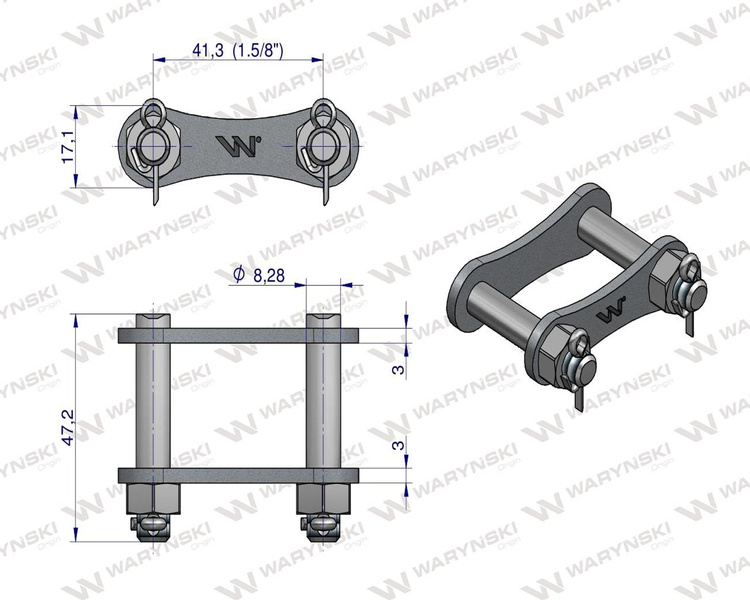 Zamek łańcucha S55X (R1 41.30) zastosowanie Bizon Anna Waryński