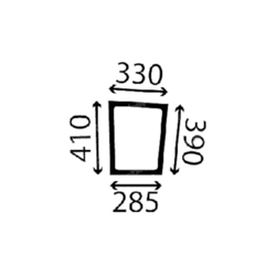 szyba JCB - drzwi lewe 40/302931