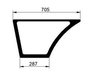 szyba JCB - drzwi dolna lewa 827/80158, 827/30571, 827/30458, 827/30495 (3652)