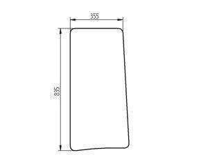 szyba Volvo - boczna lewa 7416813 (2166) 