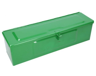 skrzynka na narzędzia, narzędziowa metalowa zielona 415x110x115mm