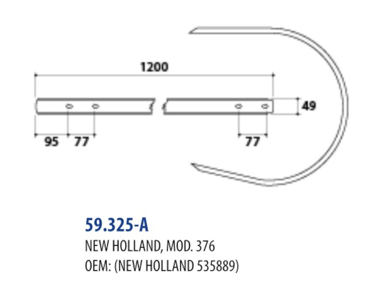 Osłona podbieraka prasa New Holland 376 535889