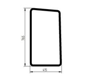 szyba Bobcat - boczna lewa 7170287 (3671)