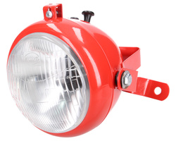 lampa robocza czerwona do ciągnika Massey Ferguson 150mm z wyłącznikiem 1886656M91