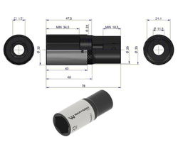 Nasadka sześciokątna 1/2" 24 mm długa Waryński