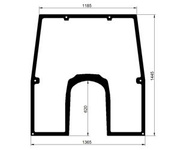 szyba do ciągnika John Deere - przednia L211446 (1220)