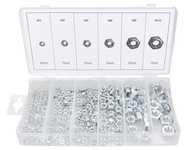 nakrętki metryczne nierdzewne M3-M10 zestaw 300 szt w zamykanym pojemniku