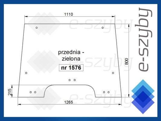 szyba MF serie 5400 - przednia (1576)