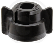 nakrętka bagnetowa, Arag, typ F, SW 10, czarna