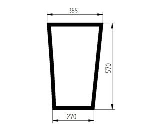 szyba do ciągnika Fendt - przednia dolna lewa 816810040060 (1343)