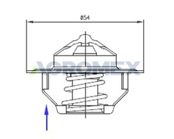 Termostat 83913835 Ford David Brown POLMO