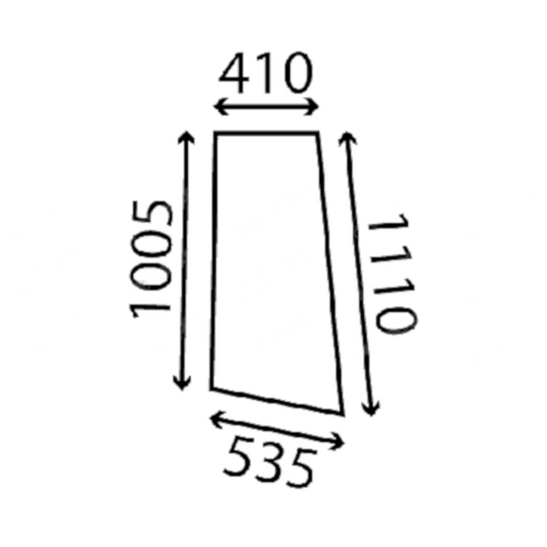 szyba JCB - boczna 827/30237