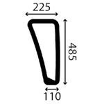 szyba Bobcat, Doosan, Yanmar - boczna dolna prawa EK1026-555A