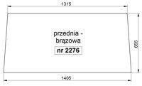 szyba FIAT serie 80 90 94 - przednia brązowa (2276)