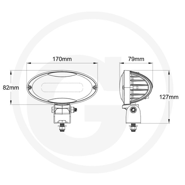 Lampa robocza LED John Deere RE573609 seria M i R