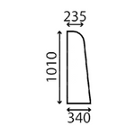 szyba JCB - boczna lewa 827/30417, 827/20333