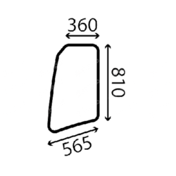 szyba Volvo, Pel Job - drzwi górna lewa z nadrukiem PJ7416809 (3495)