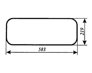 szyba do ciągnika Massey Ferguson 274 284 294 377 387 397 675 690 698 699 1004 1007 1014 1024, Landini - tylna dolna (765) 3532385M2