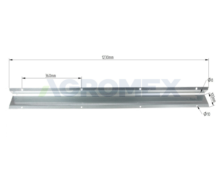 Blacha odrzutnika słomy kombajn Claas 617227 1230mm