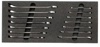 Wkład do skrzynki zestaw kluczy płasko-oczkowych 6-19 mm MJW