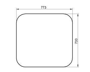szyba ładowarka teleskopowa CAT TH63 - przednia 203-4546 (1869)
