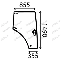 szyba Claas Arion - drzwi prawe 0022351830 (4694)