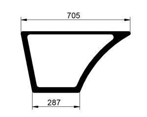 szyba JCB - drzwi dolna lewa 827/80158, 827/30571, 827/30458, 827/30495 (3652)