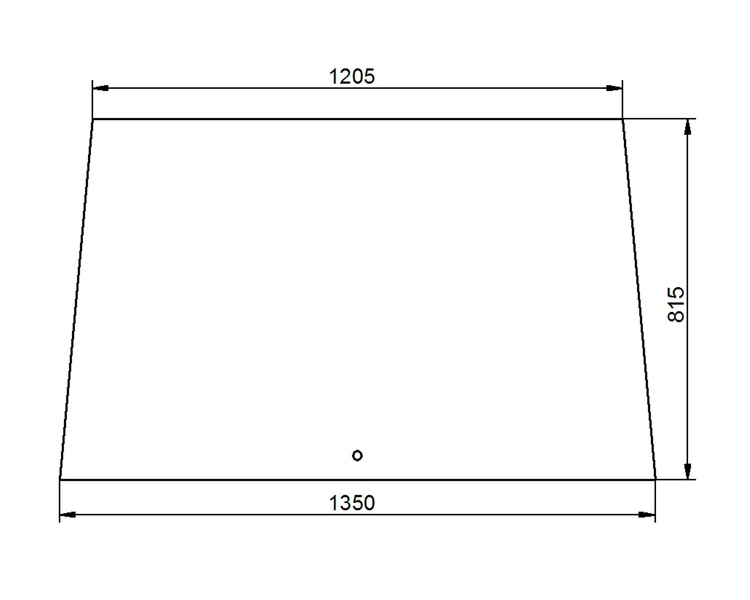 szyba do ciągnika Case - przednia 3223750R1 (1418)