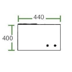 szyba do ciągnika Fendt - tylna dolna przesuwana 281500220050 (5238)