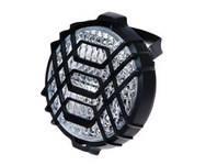 Lampa robocza okrągła z kratką rączką wyłącznikiem