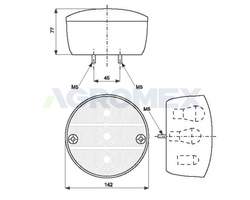 Lampa zespolona tylna lewa WAŚ WE-19L