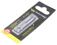 Końcówki wkrętakowe bity PZ3 50mm Waryński komplet w blistrze dwusztukowym