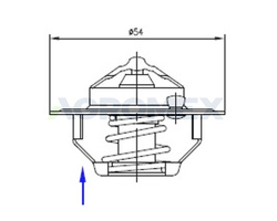 Termostat 162000060701 Case Massey Ferguson POLMO