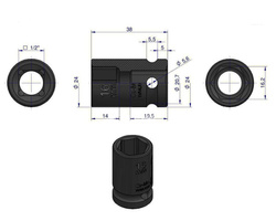 Nasadka udarowa sześciokątna 1/2" 16 mm Waryński