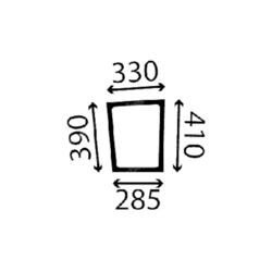 szyba JCB - drzwi prawe 40/302932