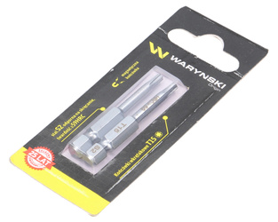 Końcówki wkrętakowe bity T15 50mm Waryński komplet w blistrze dwusztukowym