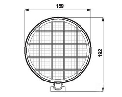 lampa robocza 12/24V biała z wyłącznikiem 1400630011N