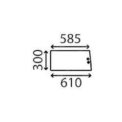 szyba Massey Ferguson - tylna dolna 3101830M1