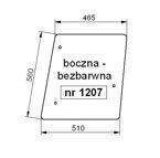 szyba CASE CS 68 75 - boczna (1207)