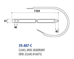 Osłona podbieraka prasa Claas Quadrant 816075