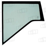 szyba dźwig Liebherr - boczna lewa kabiny operatora (4148)