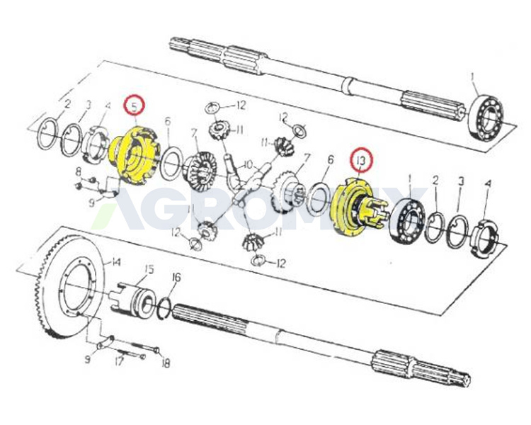 Obudowa mechanizmu różnicowego C-330 oryginał Ursus 42250050