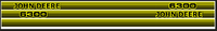 naklejka, logo na maskę John Deere 6300